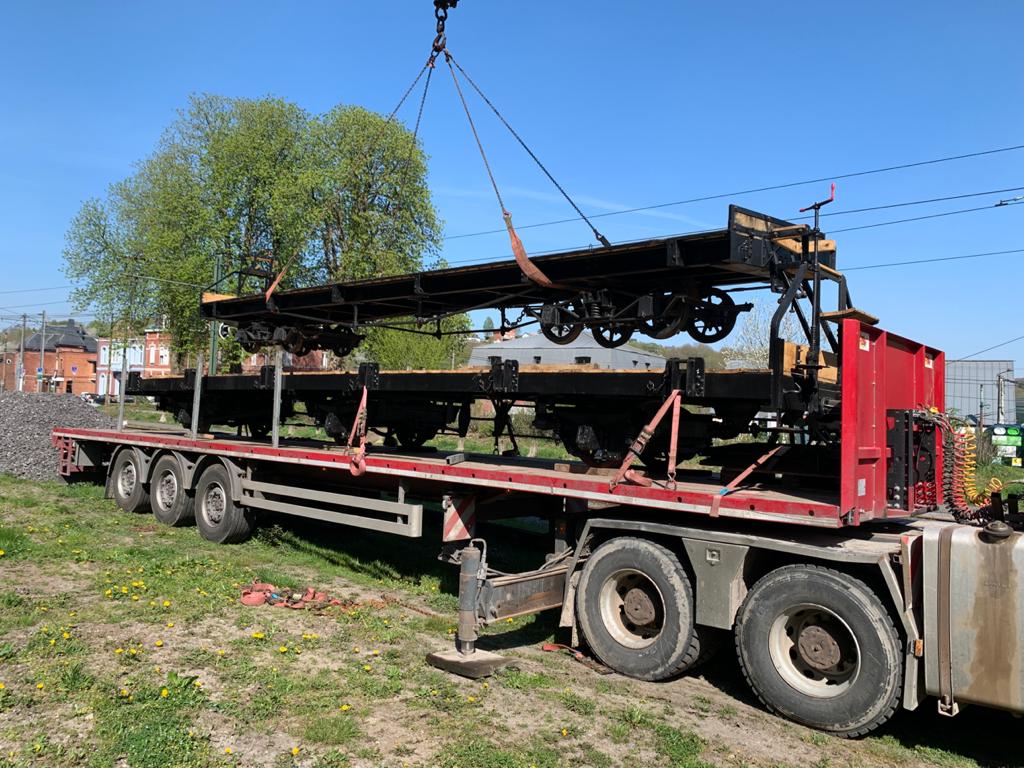 Thumbnail for the post titled: Les wagons A.8158 et A.8168 sont revenus à Thuin !